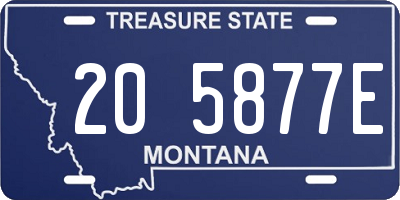 MT license plate 205877E