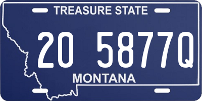 MT license plate 205877Q