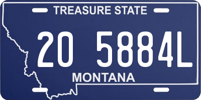 MT license plate 205884L