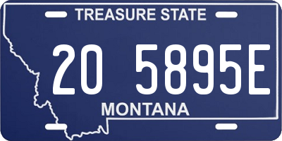 MT license plate 205895E