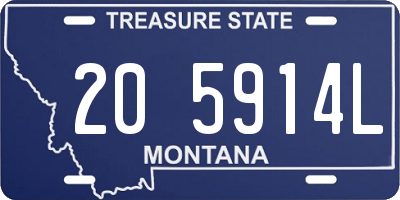 MT license plate 205914L