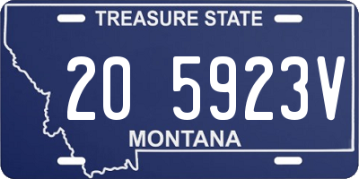 MT license plate 205923V
