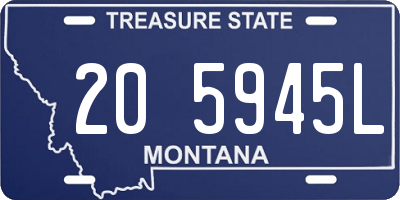 MT license plate 205945L