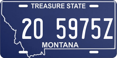 MT license plate 205975Z