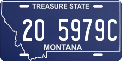 MT license plate 205979C