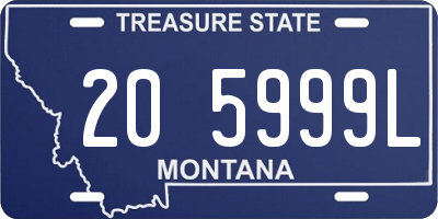 MT license plate 205999L