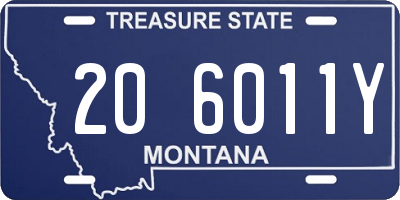 MT license plate 206011Y