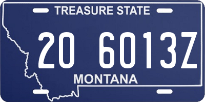 MT license plate 206013Z