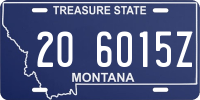 MT license plate 206015Z