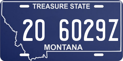 MT license plate 206029Z