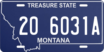 MT license plate 206031A