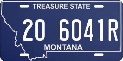 MT license plate 206041R