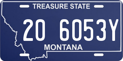 MT license plate 206053Y
