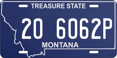 MT license plate 206062P