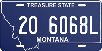 MT license plate 206068L