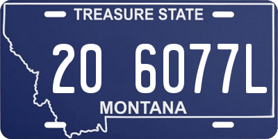 MT license plate 206077L