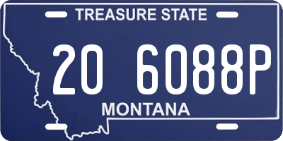 MT license plate 206088P