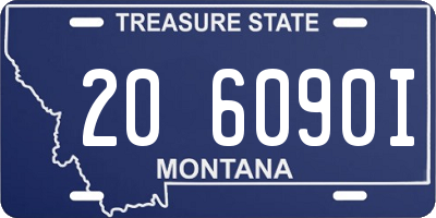 MT license plate 206090I