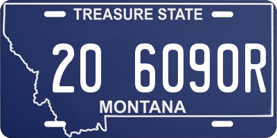 MT license plate 206090R