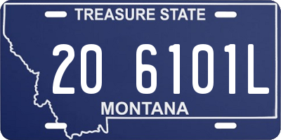 MT license plate 206101L
