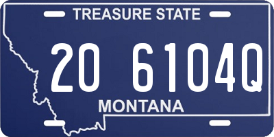 MT license plate 206104Q