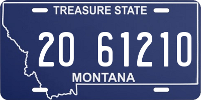 MT license plate 206121O