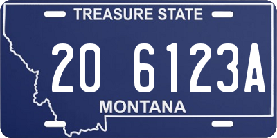 MT license plate 206123A