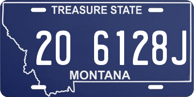 MT license plate 206128J