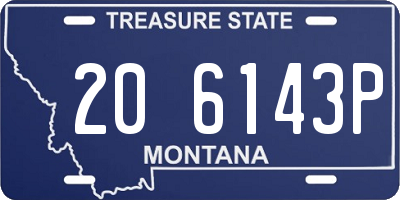MT license plate 206143P