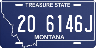 MT license plate 206146J