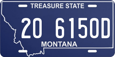 MT license plate 206150D