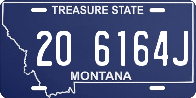 MT license plate 206164J