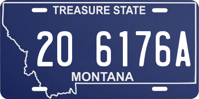 MT license plate 206176A
