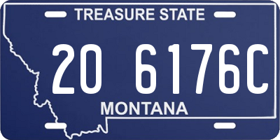 MT license plate 206176C