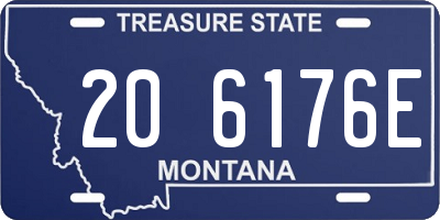 MT license plate 206176E