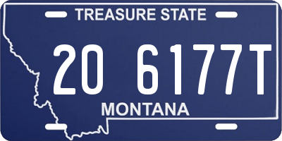 MT license plate 206177T