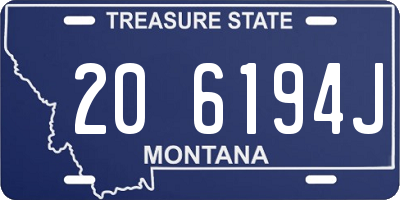 MT license plate 206194J