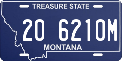 MT license plate 206210M