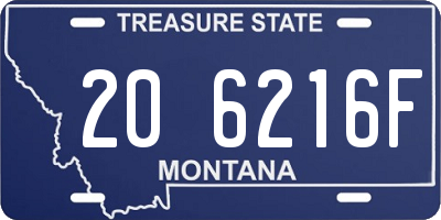 MT license plate 206216F