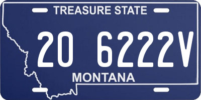 MT license plate 206222V