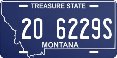 MT license plate 206229S