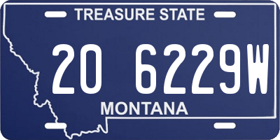 MT license plate 206229W