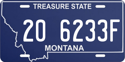 MT license plate 206233F