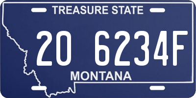 MT license plate 206234F