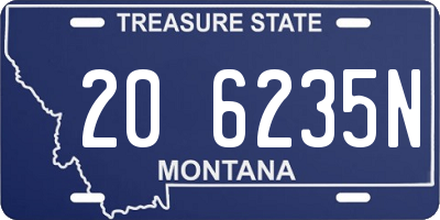 MT license plate 206235N