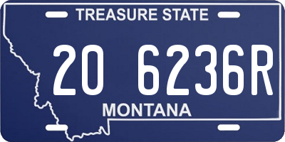 MT license plate 206236R