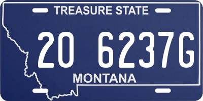 MT license plate 206237G