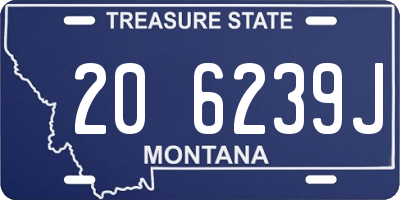 MT license plate 206239J