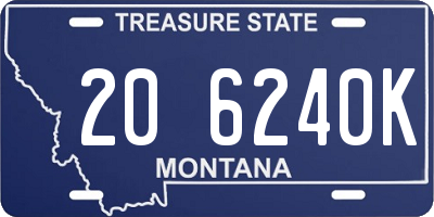 MT license plate 206240K