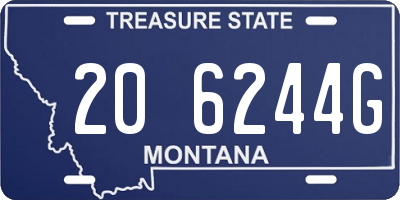 MT license plate 206244G